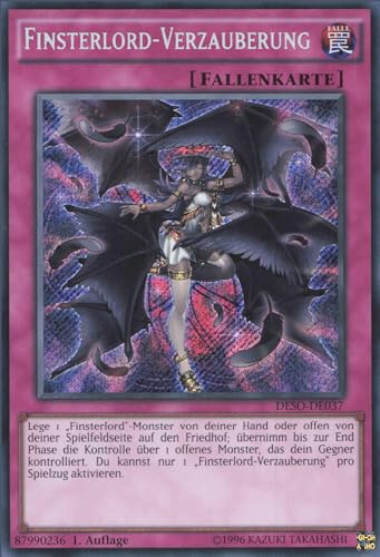 YuGiOh Finsterlord-Verzauberung DESO-DE037 Secret Rare Deutsch Near Mint 1. Auflage von ReCollectibles