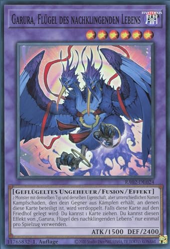 YuGiOh Garura, Flügel des nachklingenden Lebens (V.1) RA02-DE024 Super Rare Deutsch Deutsch Boosterfrisch 1. Auflage von ReCollectibles