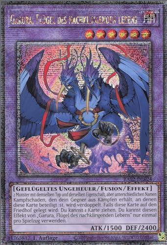 YuGiOh Garura, Flügel des nachklingenden Lebens (V.5) RA02-DE024 Quarter Century Secret Rare Deutsch Deutsch Boosterfrisch 1. Auflage ReCollectibles von ReCollectibles