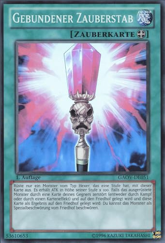 YuGiOh Gebundener Zauberstab GAOV-DE051 Super Rare Deutsch Deutsch Near Mint 1. Auflage von ReCollectibles