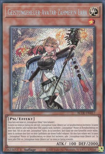 YuGiOh Geistungeheuer-Avatar-Zähmerin Lara (V.1) BLTR-DE017 Secret Rare Deutsch Deutsch Boosterfrisch 1. Auflage ReCollectibles von ReCollectibles