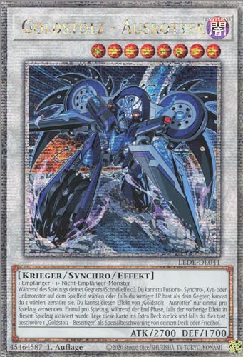 YuGiOh Goldstolz - Ausrotter (V.2) LEDE-DE041 Quarter Century Secret Rare Deutsch Deutsch Boosterfrisch 1. Auflage ReCollectibles von ReCollectibles