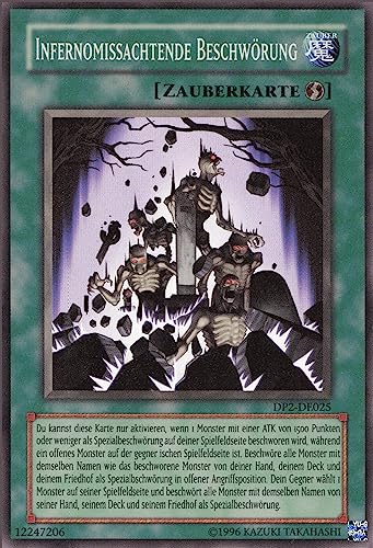 YuGiOh Infernomissachtende Beschwörung DP2-DE025 Super Rare Deutsch Near Mint 1. Auflage von ReCollectibles