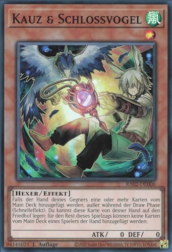 YuGiOh Kauz & Schlossvogel (V.2) RA02-DE006 Super Rare Deutsch Deutsch Boosterfrisch 1. Auflage von ReCollectibles