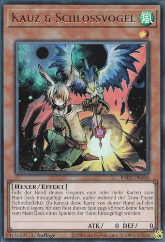 YuGiOh Kauz & Schlossvogel (V.3) RA02-DE006 Ultra Rare Deutsch Deutsch Boosterfrisch 1. Auflage von ReCollectibles