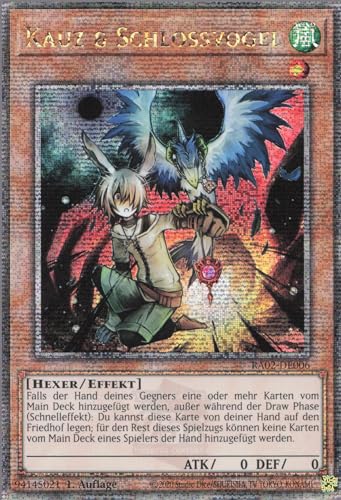 YuGiOh Kauz & Schlossvogel (V.9) RA02-DE006 Quarter Century Secret Rare Deutsch Deutsch Boosterfrisch 1. Auflage ReCollectibles von ReCollectibles