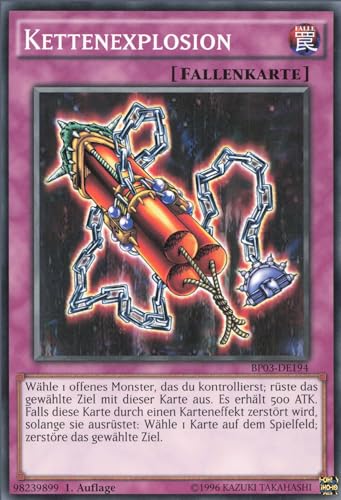 YuGiOh Kettenexplosion (V.1) BP03-DE194 Common Deutsch Deutsch Near Mint 1. Auflage von ReCollectibles