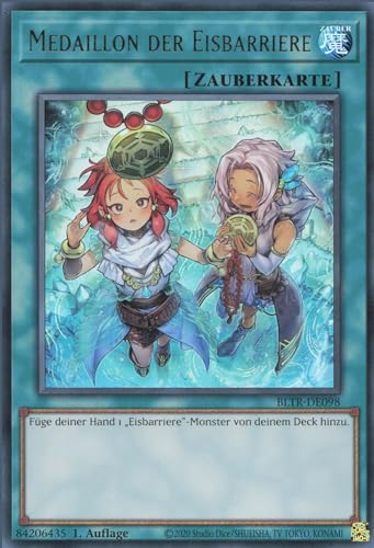 YuGiOh Medaillon der Eisbarriere (V.2) BLTR-DE098 Ultra Rare Deutsch Deutsch Boosterfrisch 1. Auflage von ReCollectibles