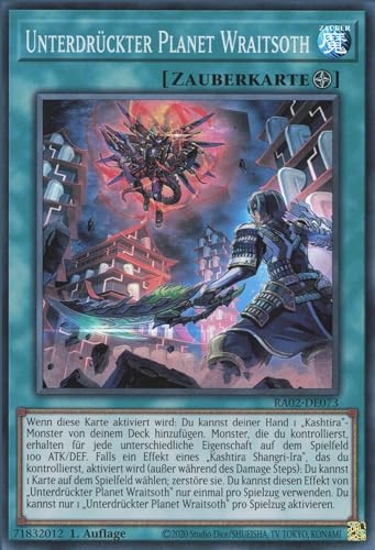 YuGiOh Unterdrückter Planet Wraitsoth (V.1) RA02-DE073 Super Rare Deutsch Deutsch Boosterfrisch 1. Auflage von ReCollectibles