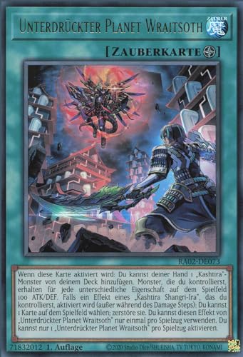 YuGiOh Unterdrückter Planet Wraitsoth (V.2) RA02-DE073 Ultra Rare Deutsch Deutsch Boosterfrisch 1. Auflage von ReCollectibles