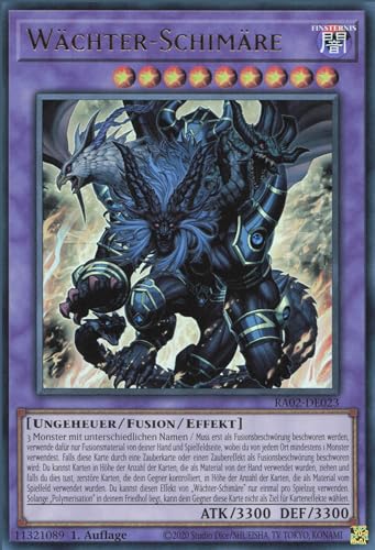 YuGiOh Wächter-Schimäre (V.2) RA02-DE023 Ultra Rare Deutsch Deutsch Boosterfrisch 1. Auflage von ReCollectibles