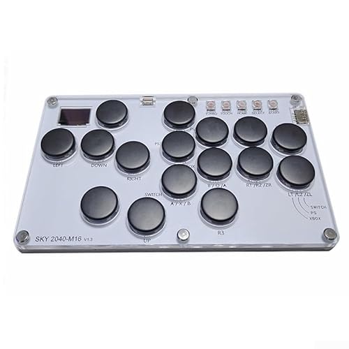 Gaming Tastatur, für Hitbox für Haute42 Metall Joystick, All-Tasten-Arcade-Controller für Switch, für PC, Ror PS3, Steam Deck, Arcade Fight Joystick von ReachMall