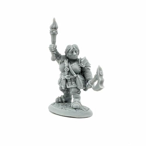 Reaper Miniatures Hargret Ironthumb Zwergheldin Miniaturfigur 25 mm heldenhafte Skala Reaper Bones USA von Reaper Miniatures