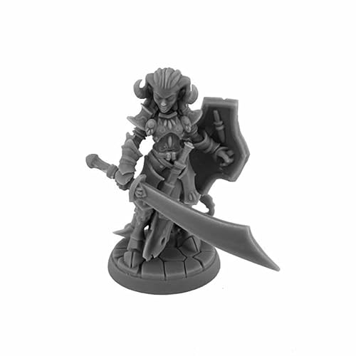 Reaper Miniatures Hellborn Paladin Miniatur-Figur, 25 mm, heldenhafte Skala Reaper Bones USA von Reaper Miniatures