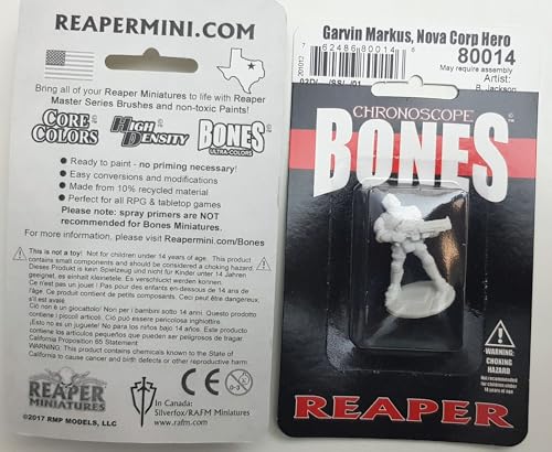 Pechetruite 1 x Garvin Markus NOVA Corp Hero Chronoscope - Reaper Bones Miniature zum Rollenspiel Kriegsspiel - 80014 von Reaper