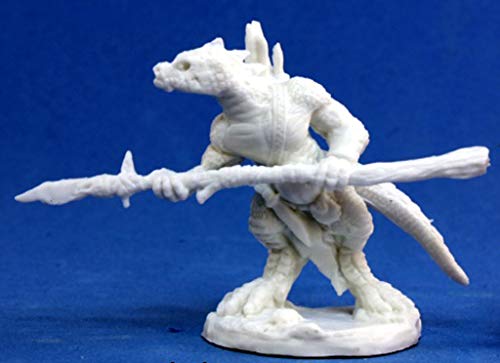 Pechetruite 1 x LIZARDMAN SPEARMAN - Reaper Bones Miniature zum Rollenspiel Kriegsspiel - 77154 von Pechetruite