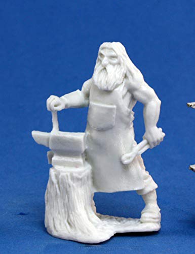 Pechetruite 1 x Townsfolk Blacksmith - Reaper Bones Miniature zum Rollenspiel Kriegsspiel - 77142 von Reaper