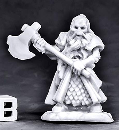 Pechetruite 1 x Undying Dwarf Warrior - Reaper Bones Miniature zum Rollenspiel Kriegsspiel - 77561 von Reaper