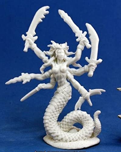 Pechetruite 1 x VANDORENDRA Snake Demon - Reaper Bones Miniature zum Rollenspiel Kriegsspiel - 77117 von Reaper