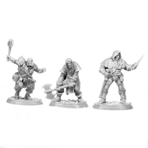 Pechetruite 3 x BRIGANDS - Reaper Bones Miniature zum Rollenspiel Kriegsspiel - 77707 von Pechetruite