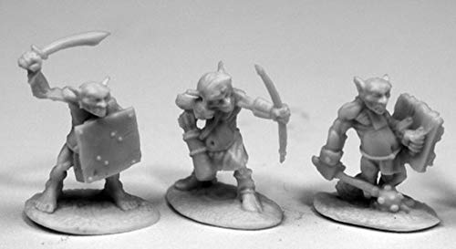 Pechetruite 6 x Goblin SKIRMISHERS - Reaper Bones Miniature zum Rollenspiel Kriegsspiel - 77445 von Reaper