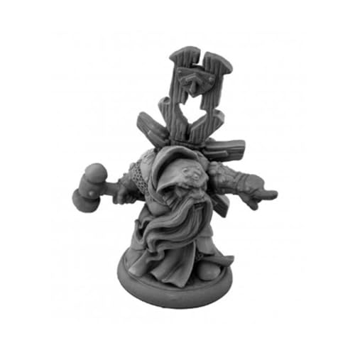 REAPER Ivar Zwergkleriker-Miniatur-Figur, 25 mm, heldenhafte Skala Knochen, USA-Miniaturen von Reaper