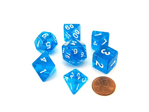 Reaper Miniatures 19015 - Glückswürfel - Blau - Pizza Dungeon Würfel von Reaper