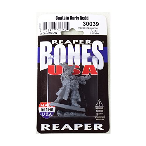 Reaper Miniatures Bones Captain Barty Redd unlackierte Miniaturfigur von REAPER MINIATURES