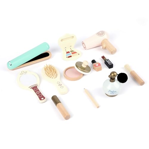 Rebecca Mobili Make-up-Set für Kinder, Make-up-Set, Nachahmungsspiel, Montessorianisches Spielzeug, für Kinder von 3 4 5 Jahren, Geschenkidee für Kinder - Art. KR9016 von Rebecca Mobili