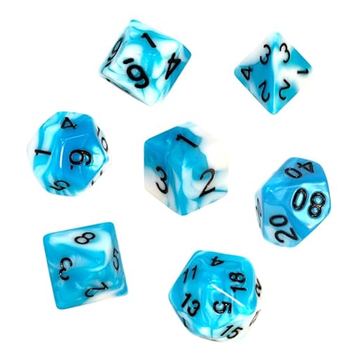 Knochen-Set Rebel RPG - Bicolor - Blau-weiß von Asmodee