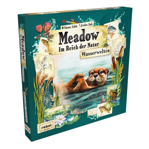 Rebel, Meadow: Im Reich der Natur – Wasserwelten, Erweiterung, Kennerspiel, Brettspiel, 1-4 Spieler, Ab 10+ Jahren, 60-90 Minuten, Deutsch von Rebel