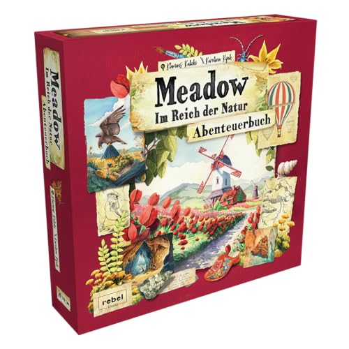 Rebel, Meadow: Im Reich der Natur – Abenteuerbuch, Erweiterung, Kennerspiel, Brettspiel, 1-4 Spieler, Ab 10+ Jahren, 60-90 Minuten, Deutsch von Rebel