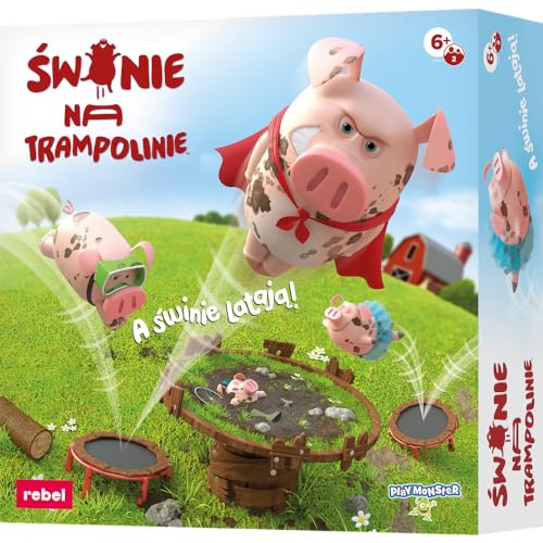 Schweine auf Trampolin von Rebel