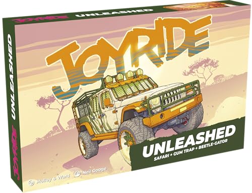 Rebellion Unplugged: Joyride: Unleashed - Erweiterung, Autokampf-Brettspiel, Neues Auto & Biest, Neues Element von Spiel & Hindernissen, ab 12 Jahren, 2-4 Spieler von Rebellion Unplugged