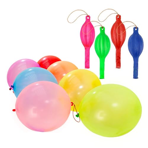 10/20 Stück Ballon mit Gummibändern Griff Stanzballon Geburtstag Party Gastgeschenk für Kinderpartys Hochzeit von Rebellious
