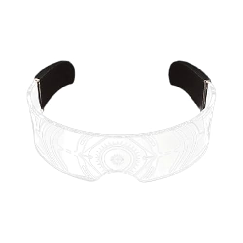 Rebellious Futuristische LED Licht Up Brille Wiederaufladbare Brille Acryl Spektakel Unisex Festival Outfits Für Tanzshows von Rebellious