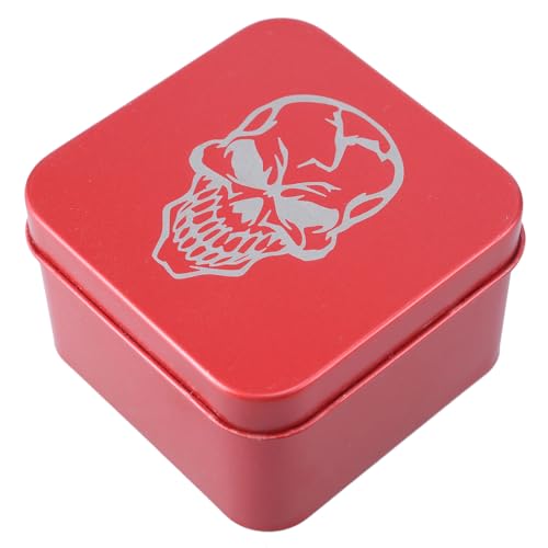 Rebellious Quadratische Metall Kartenbox Spielkarten Tarot Behälter Schmuck Aufbewahrungskoffer Verpackung Pokerspiel Leere Pokerkarten Aufbewahrungsbox von Rebellious