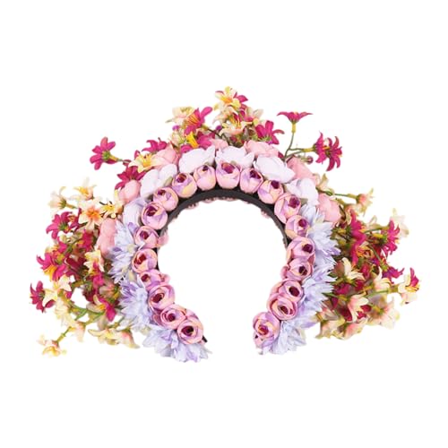 Vintage-inspirierter Blumen-Haarschmuck mit ethnischen Blumen, anmutiges Haar-Accessoire für Frauen, femininer Hochzeitskopfschmuck, modische Haarverzierung von Rebellious