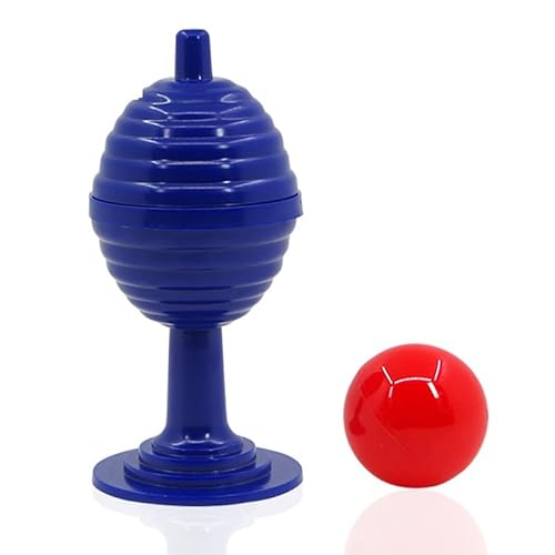 1 Set Ball und Vase (Höhe 10 cm), Zaubertricks, roter Ball, verschwinden und wieder auftauchen, magische Nahaufnahmen, Straßen-Illusionen, Gimmicks, Zubehör, Comedy-Requisiten, einfach zu machen von Rebetomo