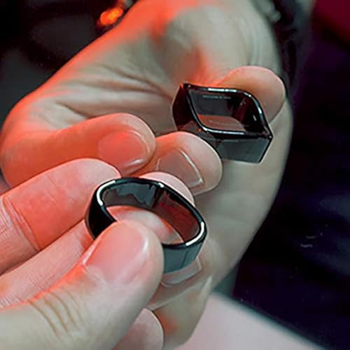 Ambi Ring Magic Tricks Kreis oder Quadrat Magier Zubehör Nahaufnahme Straße Optische Täuschungen Gimmicks Requisiten (schwarz) von Rebetomo