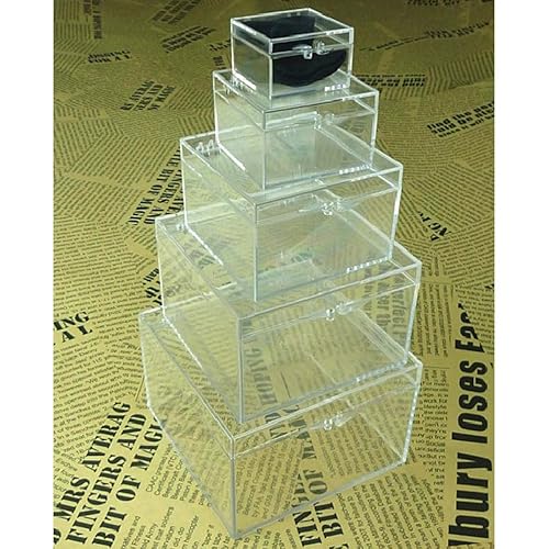 Crystal Nest of Boxes Magic Tricks Borrowed Coin Vanishes Appearing in Box Magic Magician Close Up Stage Illusions Gimmick Mentalism Props Funny von Rebetomo