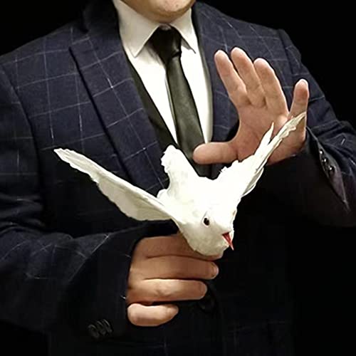 Elektronische Bionische Taube Zaubertricks Classic Fake Dove Magia Requisiten Bühnenillusionen Gimmicks Professionelle Magier Zubehör von Rebetomo