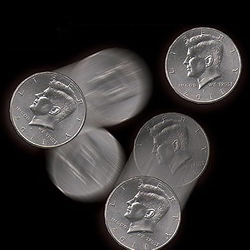 Genesis 4 (US Half Dollar Set) Magic Tricks 4 in 1 Coin Magic Coin Appear Disappear Illusions Close Up Gimmicks Mentalism Props Fun von Rebetomo