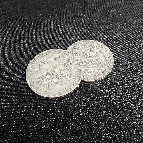 Rebetomo Mehrzweck Flipper Münze (Morgan Dollar) Zaubertricks Magnetische oder Schwerkraft Münze Magic Illusions Close Up Gimmicks Requisiten Zubehör von Rebetomo