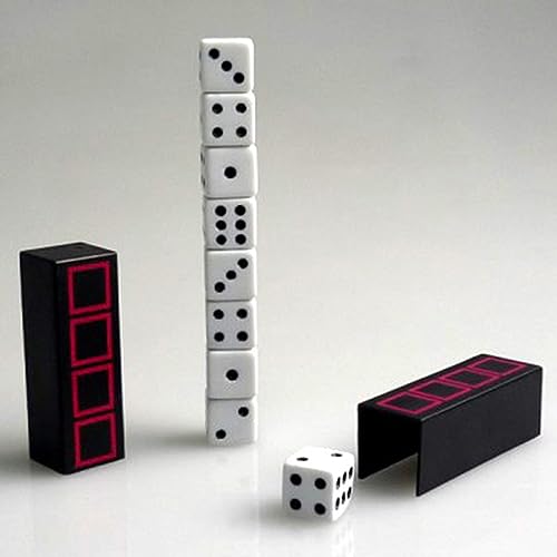 Tower of Dice Magic Tricks Würfel erscheinender verschwindender Magier Lustig Nahaufnahme Street Illusions Gimmicks Mentalismus Requisiten Einfach zu tun von Rebetomo