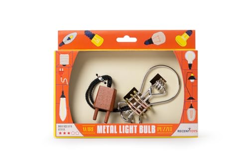 Recent Toys C5086 Metal Light Bulb, Brainteaser Puzzle für Erwachsene und Jugendliche von Recent Toys