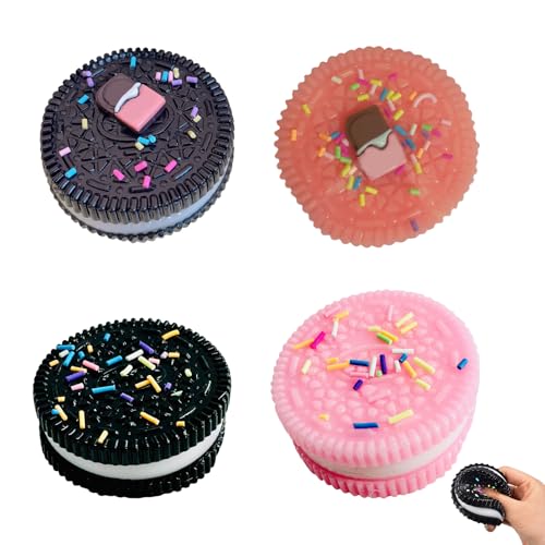 Handgefertigtes Silikon-Squeeze Toy, Anti Stress Spielzeug Squishy Fidget Spielzeug, Dessert Sensory Toys Geschenke für Kinder ab 6 Jahren, stressabbauend von Recitem