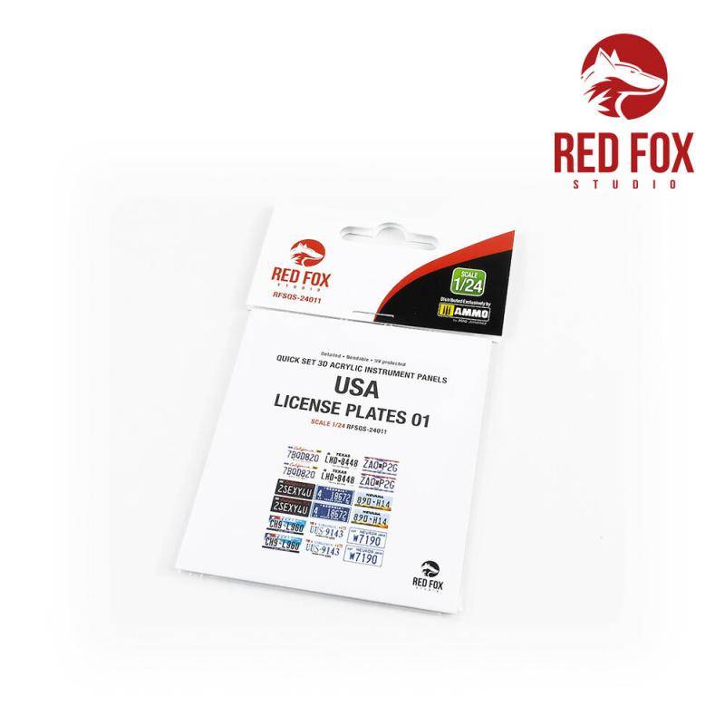 USA License plates  vol.01 von Red Fox Studio