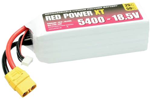 Red Power Modellbau-Akkupack (LiPo) 18.5V 5400 mAh 25 C Softcase XT90 von Red Power