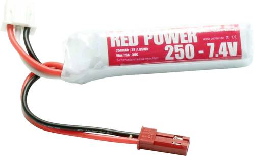 Red Power Modellbau-Akkupack (LiPo) 7.4V 250 mAh Softcase JST von Red Power